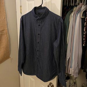 Banana Republic Men's Textured Cotton Oxford Shirt